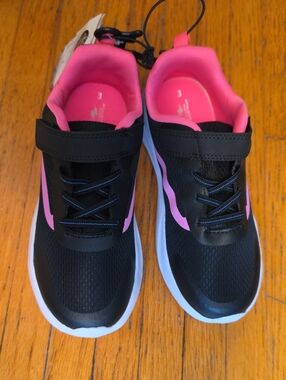 New. Athletic Works Kids Black & Pink Sneakers